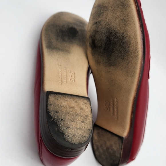 SAS Tripad Comfort Red Leather Penny Loafers Women’s 6.5N Slip On Casual Shoes - Picture 9 of 13